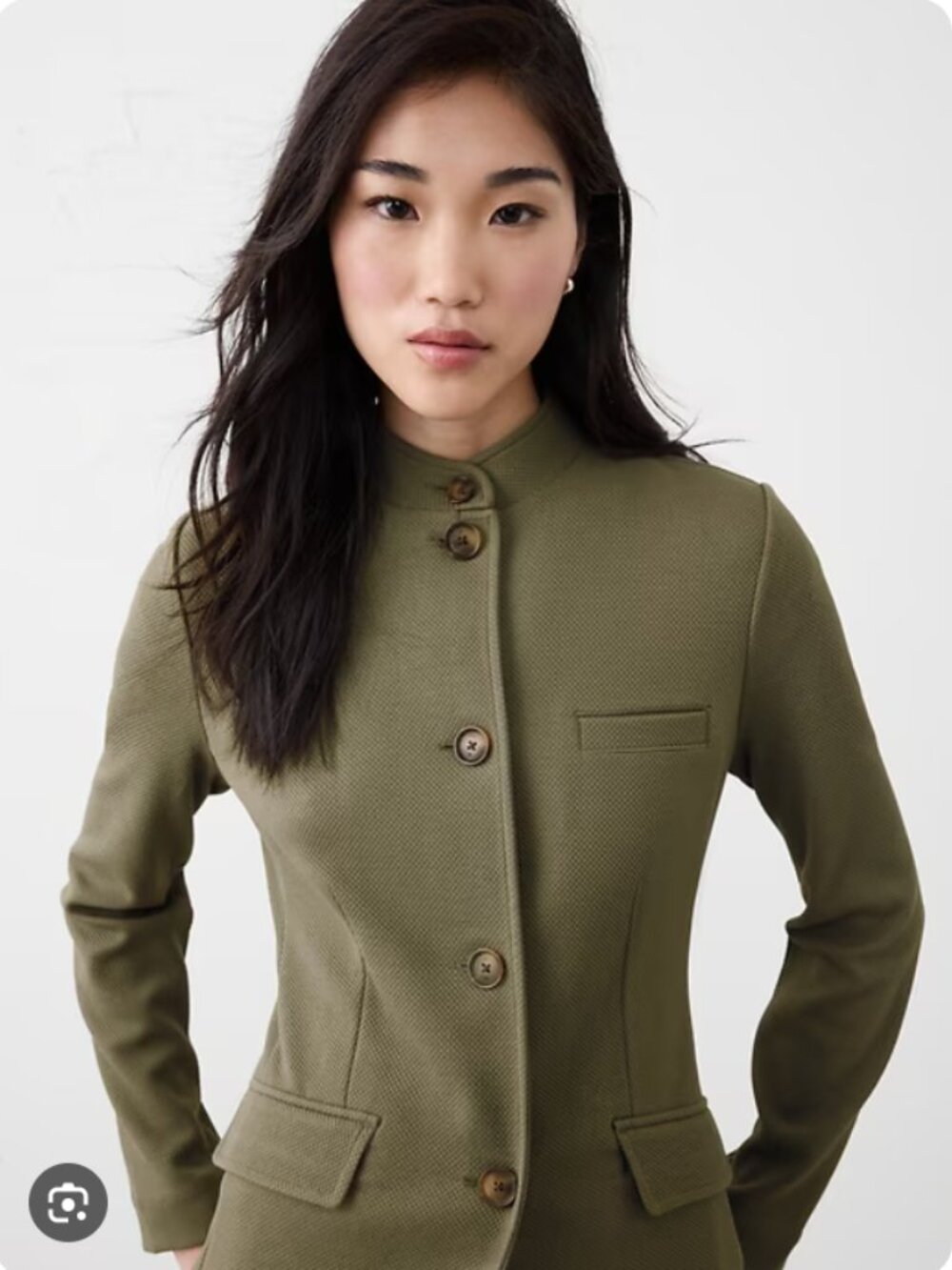 Banana Republic Factory Olive Green Knit Pique Blazer Size XL